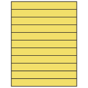 8.5" x 1" Pastel Yellow Rectangular Sheet Labels