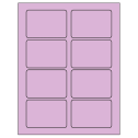 3.375" x 2.33" Pastel Purple Rectangular Sheet Labels