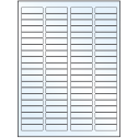 1.75" x 0.5" Crystal Clear Rectangular Sheet Labels (80-UP)