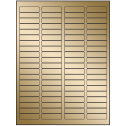 1.75" x 0.5" Gold Foil Rectangular Sheet Labels (80-UP)