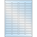 1.75" x 0.5" White Premium High Gloss Rectangular Sheet Labels (80-UP)