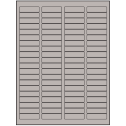 1.75" x 0.5" Gray Rectangular Sheet Labels (80-UP)