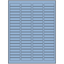 1.75" x 0.5" Pastel Blue Rectangular Sheet Labels (80-UP)
