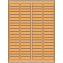 1.75" x 0.5" Pastel Orange Rectangular Sheet Labels (80-UP)