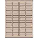 1.75" x 0.5" Pastel Tan Rectangular Sheet Labels (80-UP)