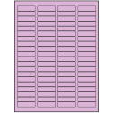 1.75" x 0.5" Pastel Purple Rectangular Sheet Labels (80-UP)
