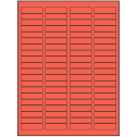 1.75" x 0.5" Red Rectangular Sheet Labels (80-UP)