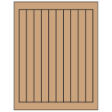 0.75" x 9.4" Brown Kraft Rectangular Sheet Labels