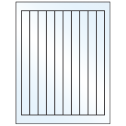 0.75" x 9.4" Crystal Clear Rectangular Sheet Labels