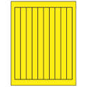 0.75" x 9.4" Fluorescent Yellow Rectangular Sheet Labels