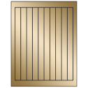 0.75" x 9.4" Gold Foil Rectangular Sheet Labels