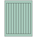 0.75" x 9.4" Pastel Green Rectangular Sheet Labels