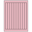 0.75" x 9.4" Pastel Pink Rectangular Sheet Labels