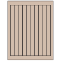 0.75" x 9.4" Pastel Tan Rectangular Sheet Labels