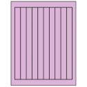0.75" x 9.4" Pastel Purple Rectangular Sheet Labels