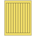 0.75" x 9.4" Pastel Yellow Rectangular Sheet Labels
