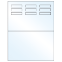 1.96" x 0.46" Crystal Clear Rectangular Sheet Labels