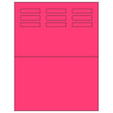 1.96" x 0.46" Fluorescent Pink Rectangular Sheet Labels