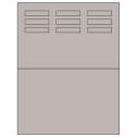 1.96" x 0.46" Gray Rectangular Sheet Labels