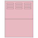 1.96" x 0.46" Pastel Pink Rectangular Sheet Labels