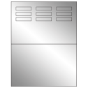1.96" x 0.46" Silver Foil Rectangular Sheet Labels
