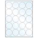 2" Crystal Clear Circular Sheet Labels