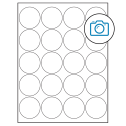 2" Photo Gloss Circular Sheet Labels