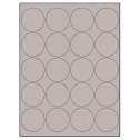 2" Gray Circular Sheet Labels