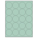 2" Pastel Green Circular Sheet Labels
