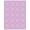 2" Pastel Purple Circular Sheet Labels