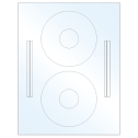4.64" x 4.64" Crystal Clear Sheet Labels
