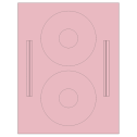 4.64" x 4.64" Pastel Pink Sheet Labels