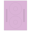 4.64" x 4.64" Pastel Purple Sheet Labels