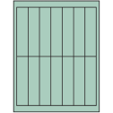 1.125" x 4.875" Pastel Green Rectangular Sheet Labels