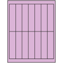 1.125" x 4.875" Pastel Purple Rectangular Sheet Labels
