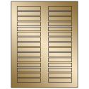 3" x 0.5" Gold Foil Rectangular Sheet Labels