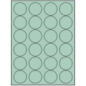 1.625" Pastel Green Circular Sheet Labels