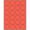 1.625" Red Circular Sheet Labels
