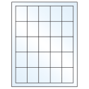 1.5" x 2" Crystal Clear Rectangular Sheet Labels