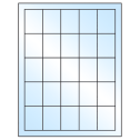 1.5" x 2" White Premium High Gloss Rectangular Sheet Labels