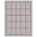 1.5" x 2" Gray Rectangular Sheet Labels