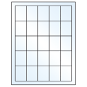 1.5" x 2" White Mid Gloss Rectangular Sheet Labels