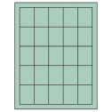 1.5" x 2" Pastel Green Rectangular Sheet Labels