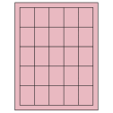 1.5" x 2" Pastel Pink Rectangular Sheet Labels
