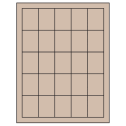 1.5" x 2" Pastel Tan Rectangular Sheet Labels