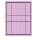 1.5" x 2" Pastel Purple Rectangular Sheet Labels