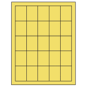 1.5" x 2" Pastel Yellow Rectangular Sheet Labels