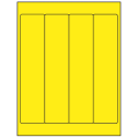 2" x 9" Fluorescent Yellow Rectangular Sheet Labels