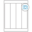 2" x 9" Photo Gloss Rectangular Sheet Labels