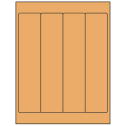 2" x 9" Pastel Orange Rectangular Sheet Labels